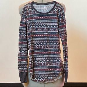 Thermal long sleeve pajama top